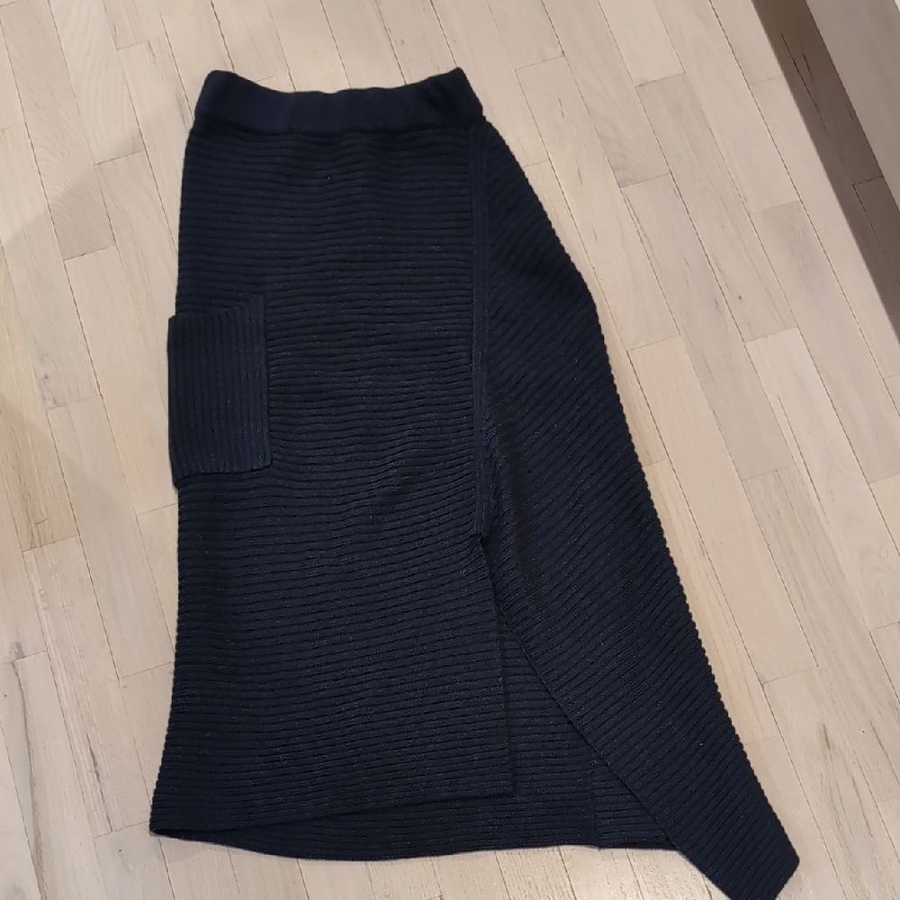 Merino Wool A Symmetrical Skirt
